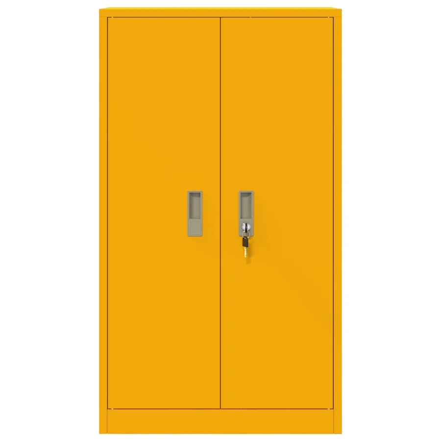 Armoire de rangement Jaune moutarde 60 x 40 x 105 cm Acier - 6
