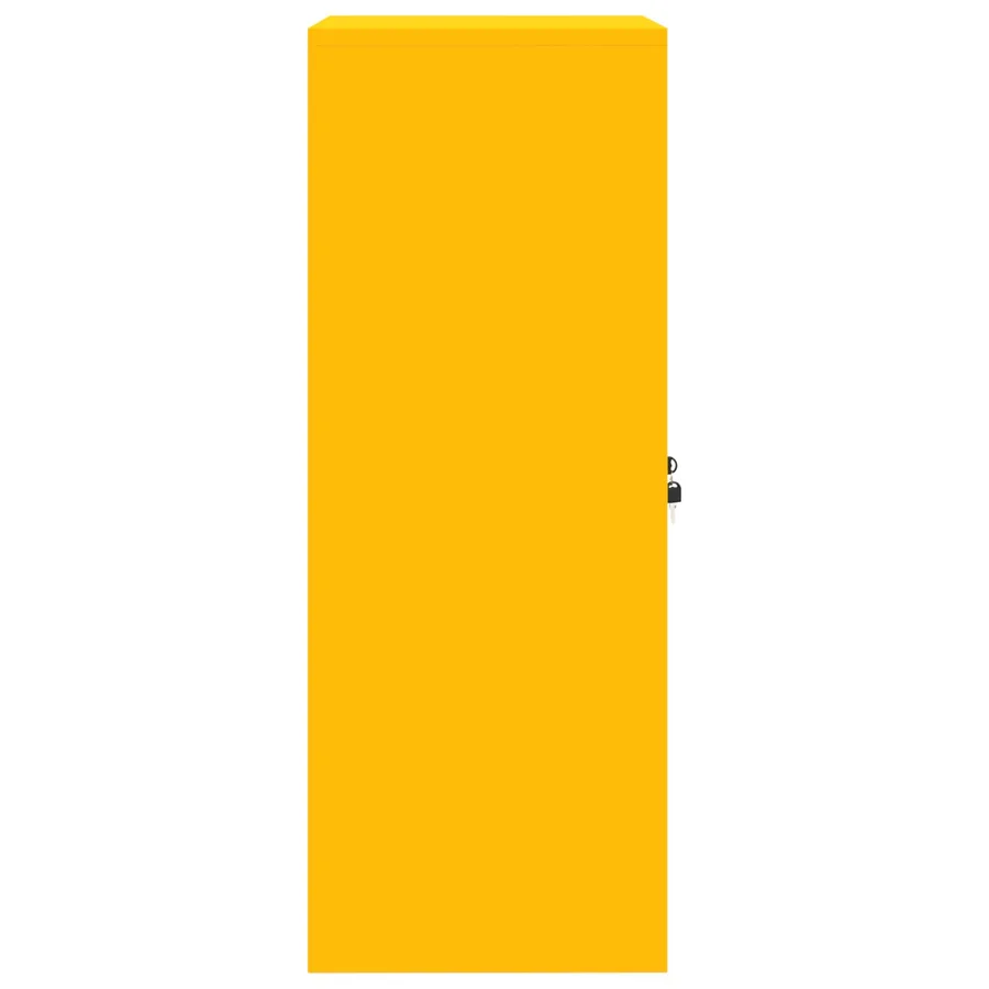 Armoire de rangement Jaune moutarde 60 x 40 x 105 cm Acier - 7