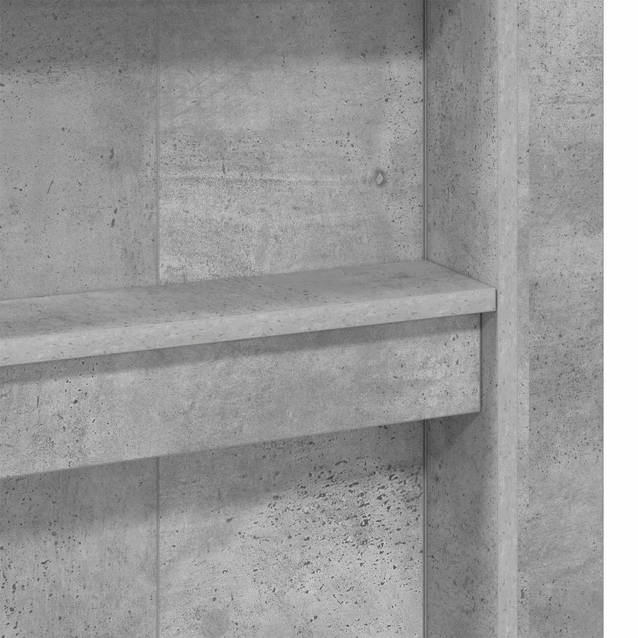 Cadre de lit superposé avec bureau Gris béton 80 x 200 cm - 9