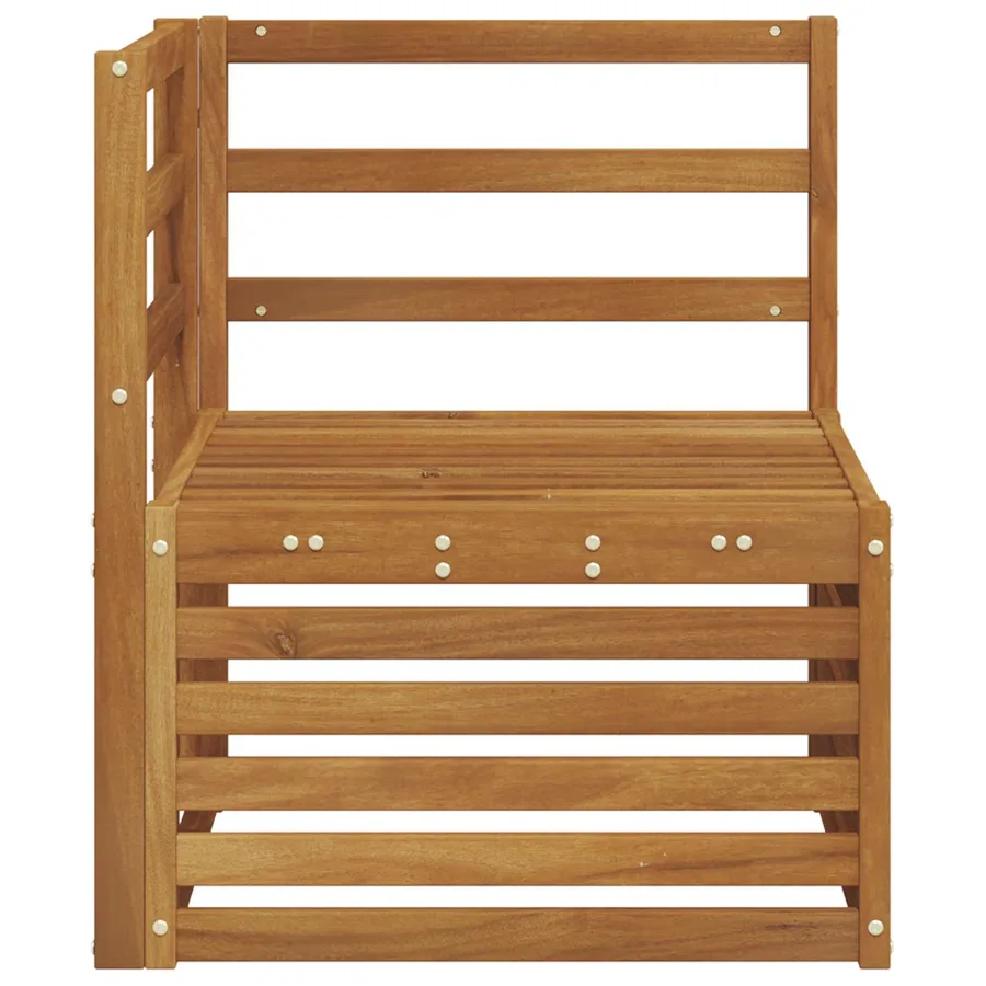 Canapé d'angle extérieur Bois d'Acacia Massif Naturel - 4