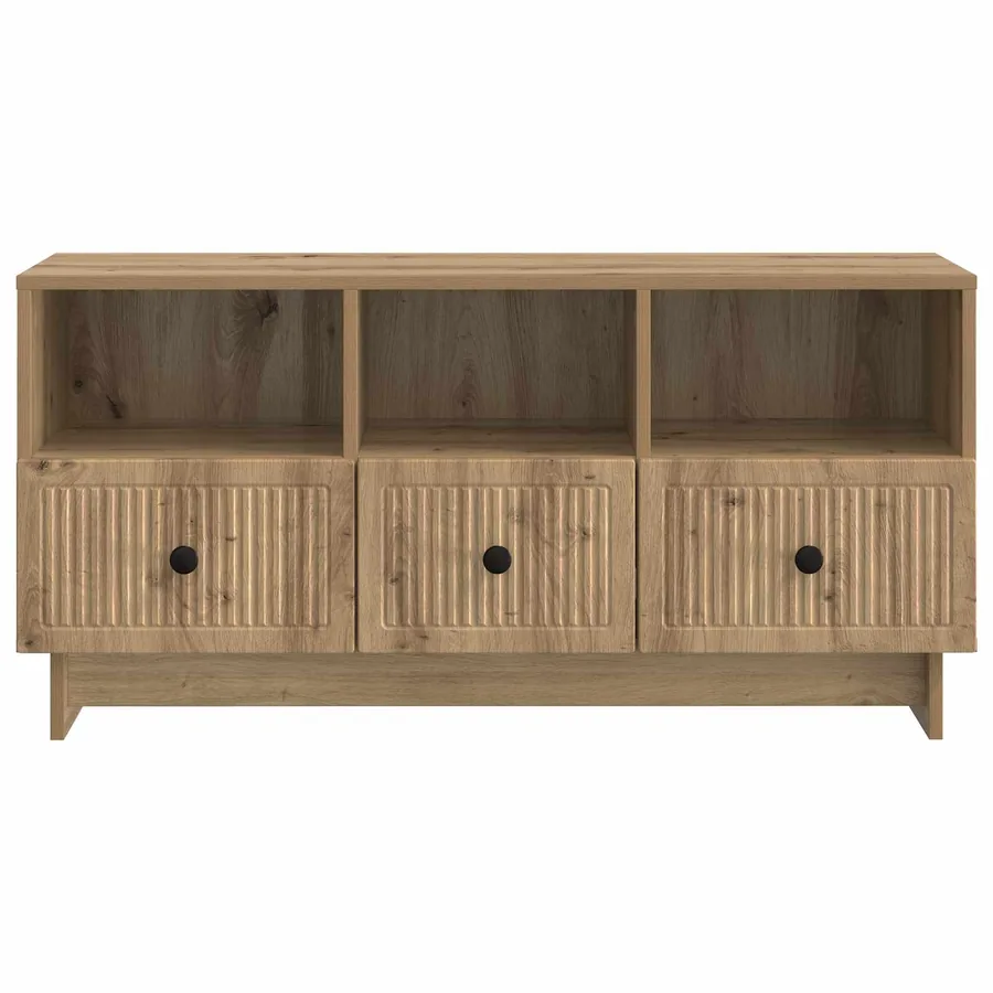 Meuble TV 102 x 34,5 x 50 cm Chêne artisanal Bois d'ingénierie - 6