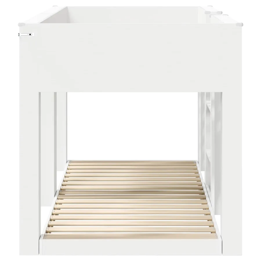 Lit Superposé pour Enfants Blanc 100 x 200 cm Bois d'ingénierie - 6
