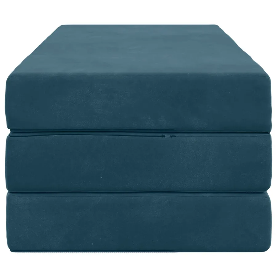 Canapé-lit pliable 140 x 67 x 45 cm Bleu - 4