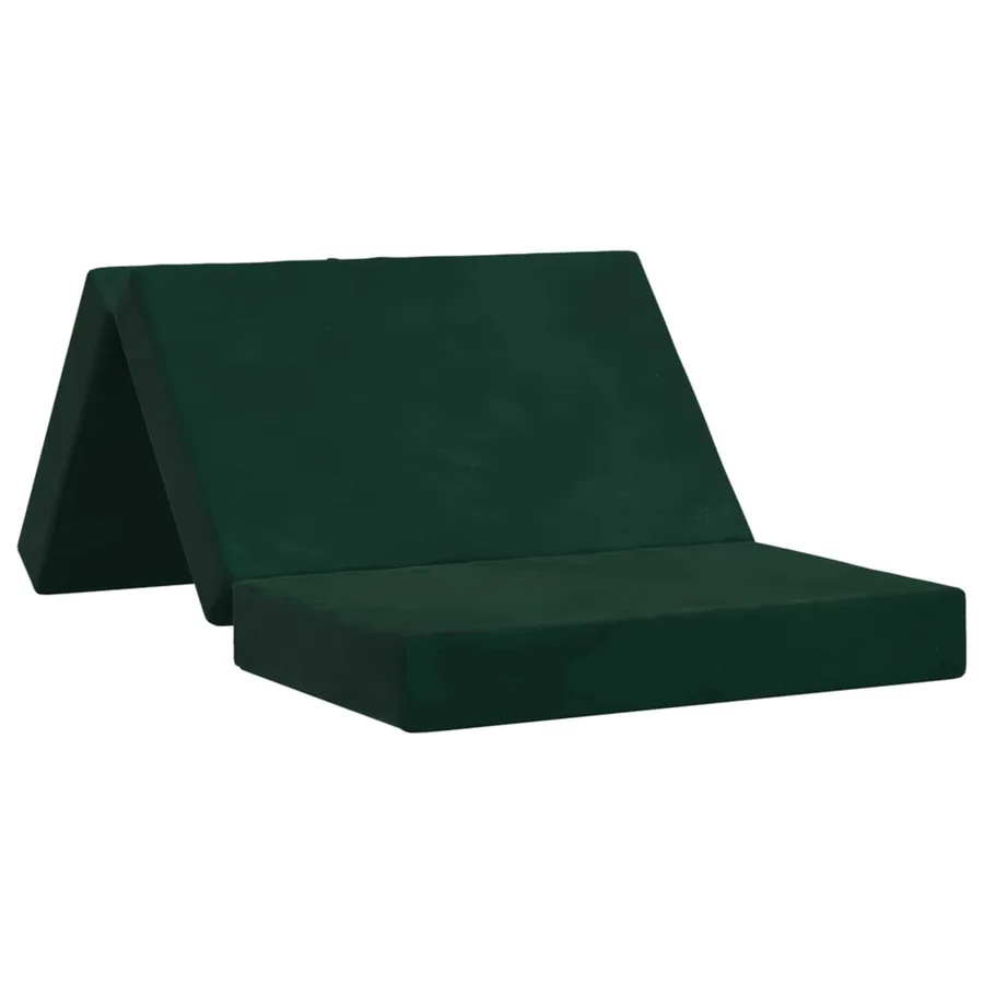 Canapé-lit pliable 80 x 67 x 45 cm Vert foncé - 2