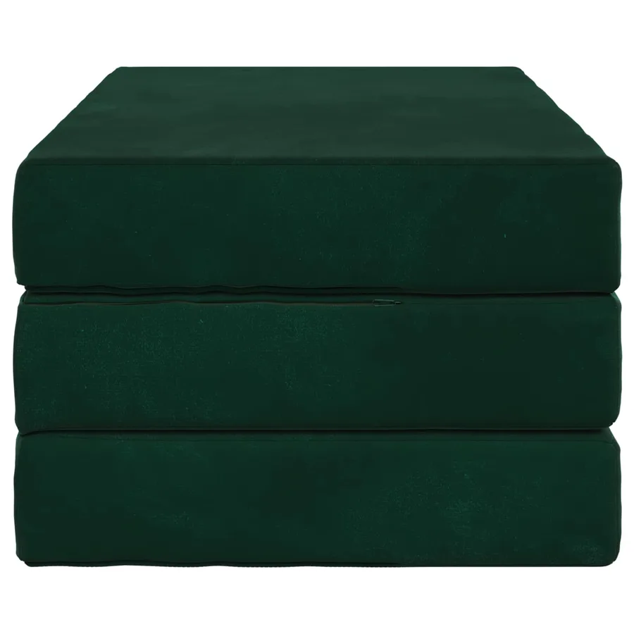 Canapé-lit pliable 80 x 67 x 45 cm Vert foncé - 4