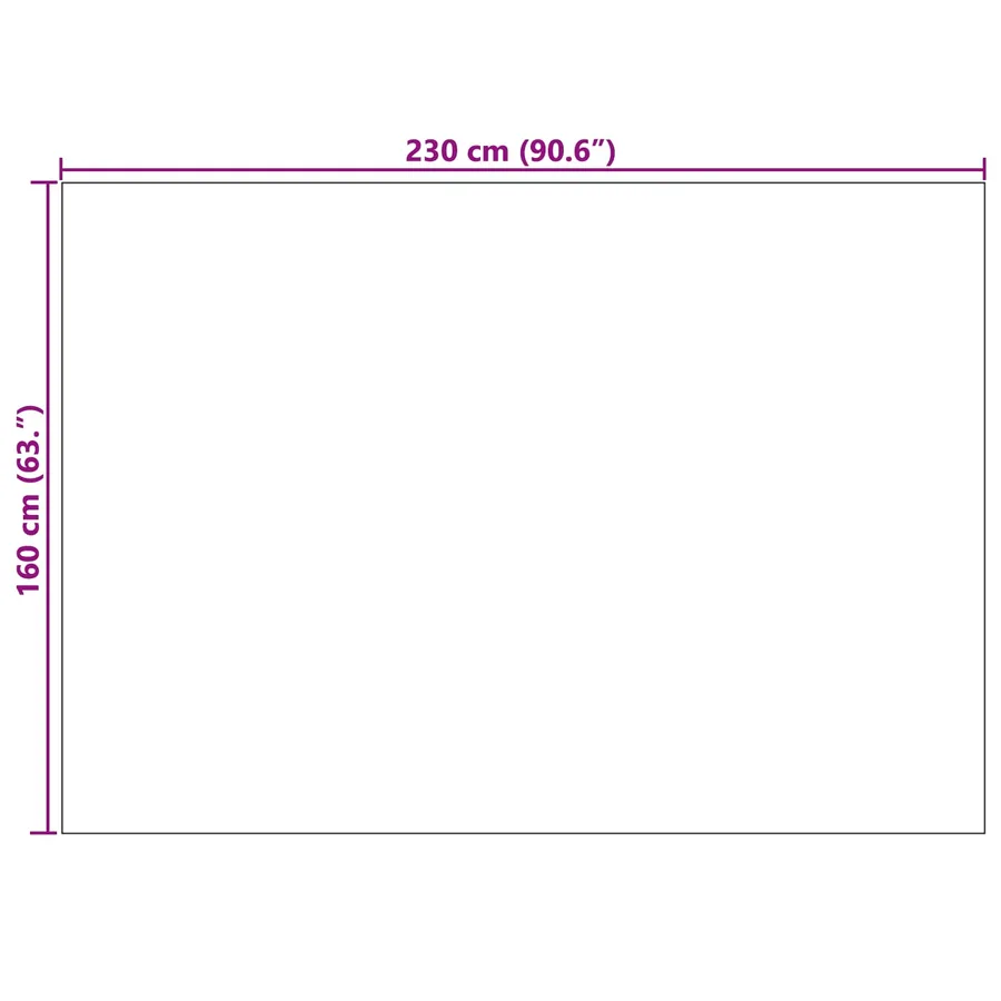 Tapis de surface LUGO Crème et Taupe 230 x 160 cm Polyester - 8