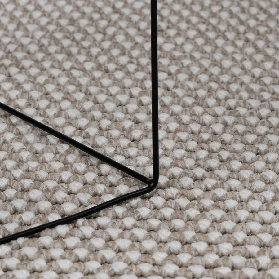 Tapis de surface Rond LUGO Taupe Ø 120 CM Polyester - 6