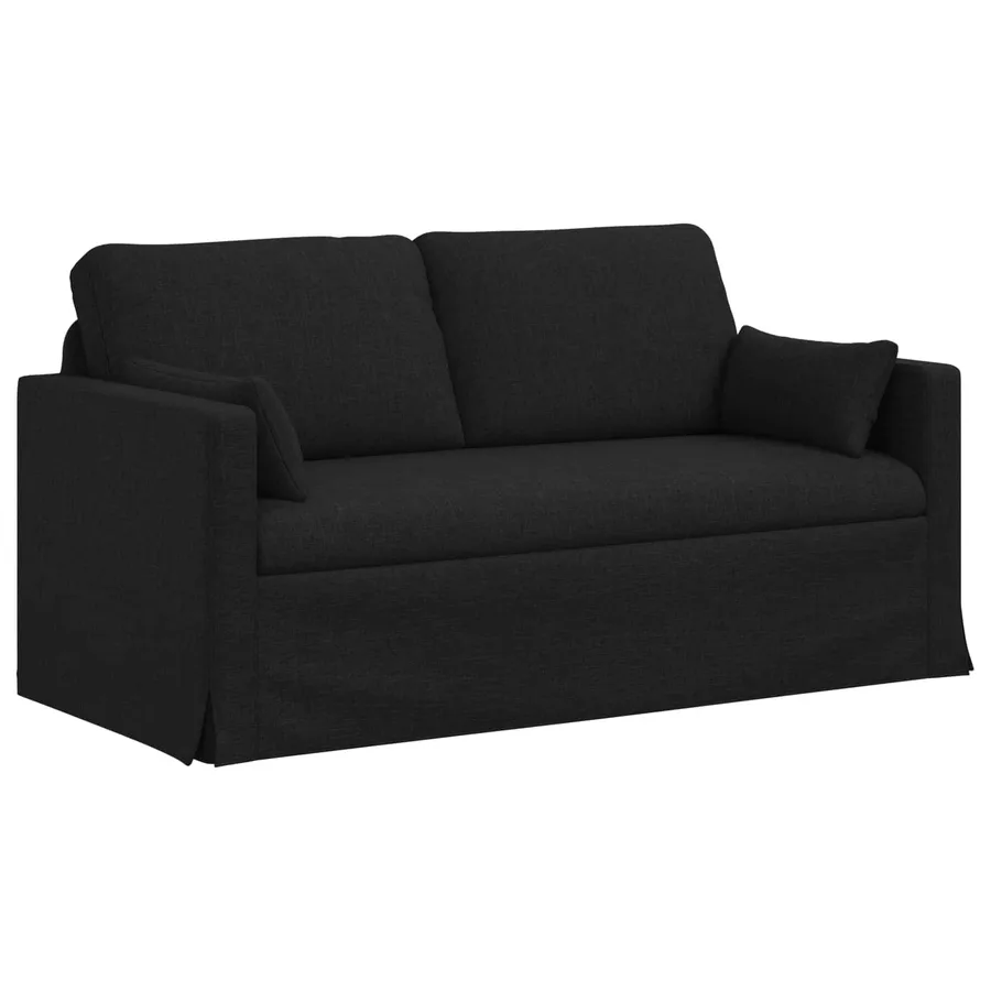 Ensemble de Canapés 2 pcs Noir 158 x 78 x 80 cm tissu - 5