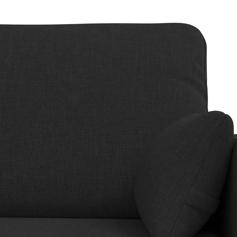 Ensemble de Canapés 2 pcs Noir 158 x 78 x 80 cm tissu - 6