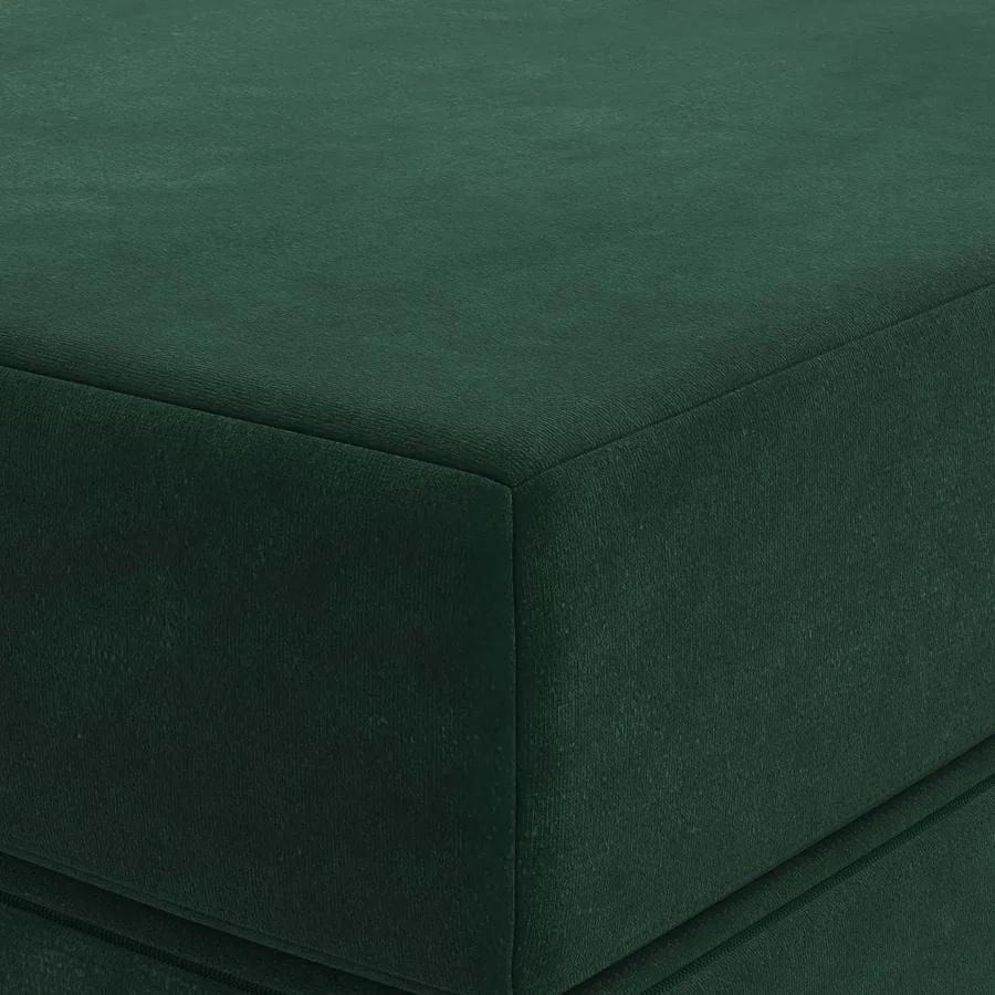Canapé-lit pliable 100 x 67 x 45 cm Vert foncé - 6