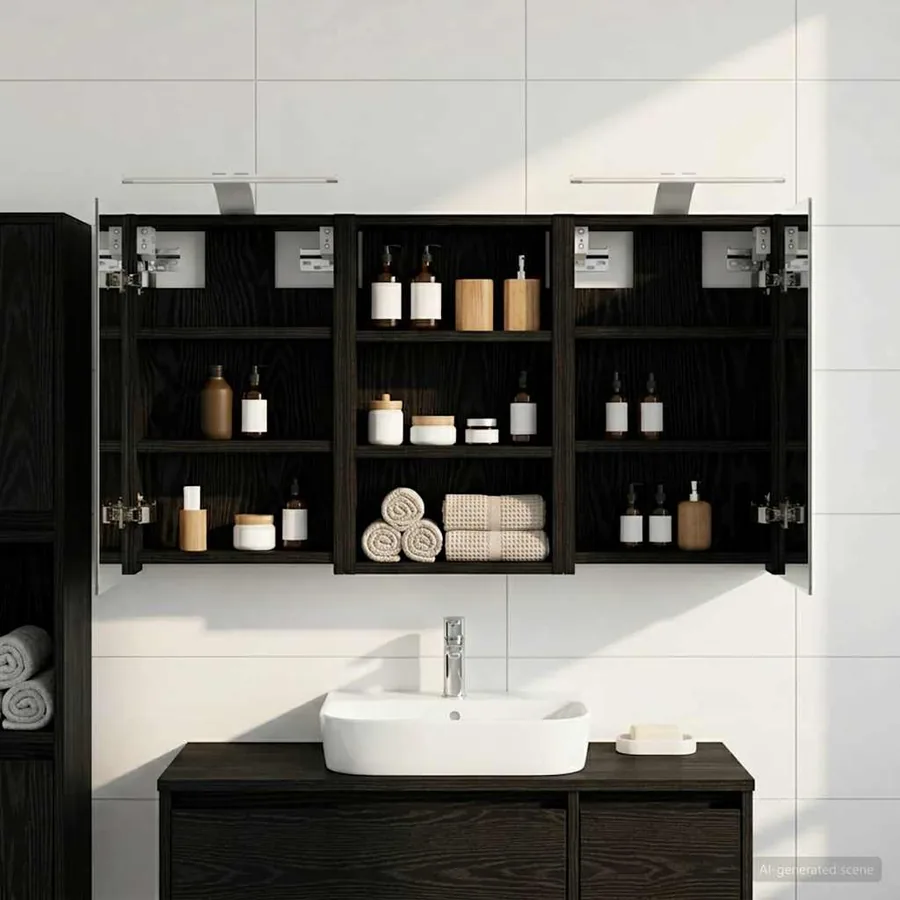Ensemble de Meubles de Salle de Bain 3 pcs 90 x 10,5 x 50 cm