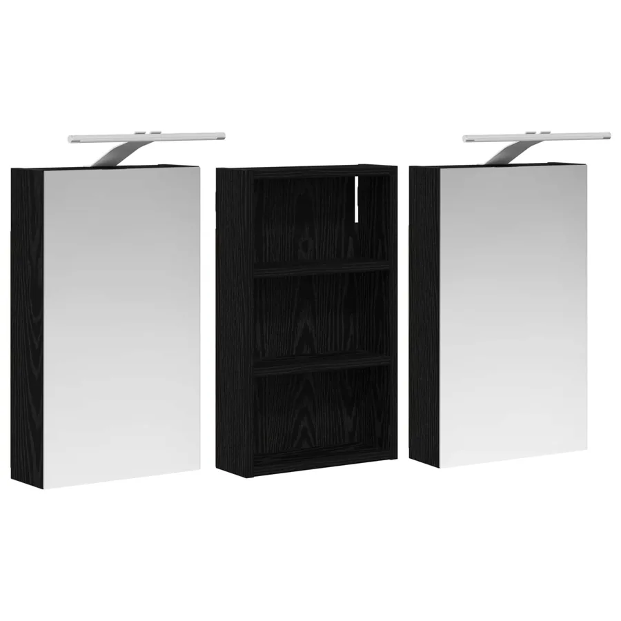 Ensemble de Meubles de Salle de Bain 3 pcs 90 x 10,5 x 50 cm - 5