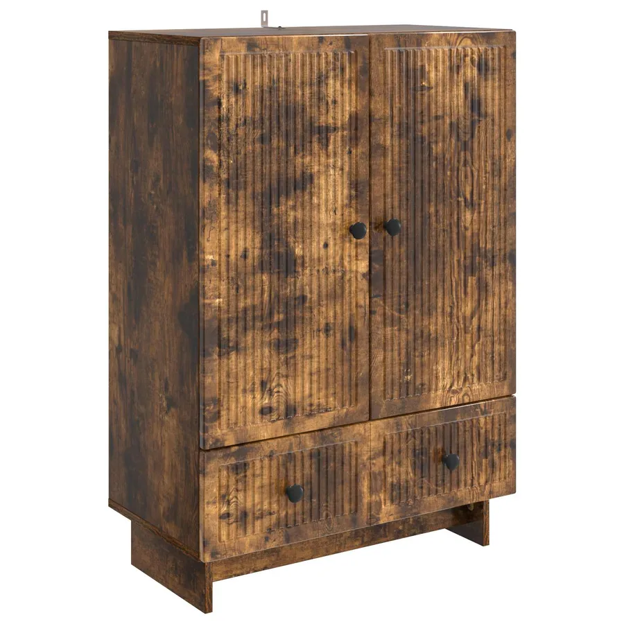 Buffet Chêne Fumé 66 x 34,5 x 95 cm Bois d’ingénierie - 2