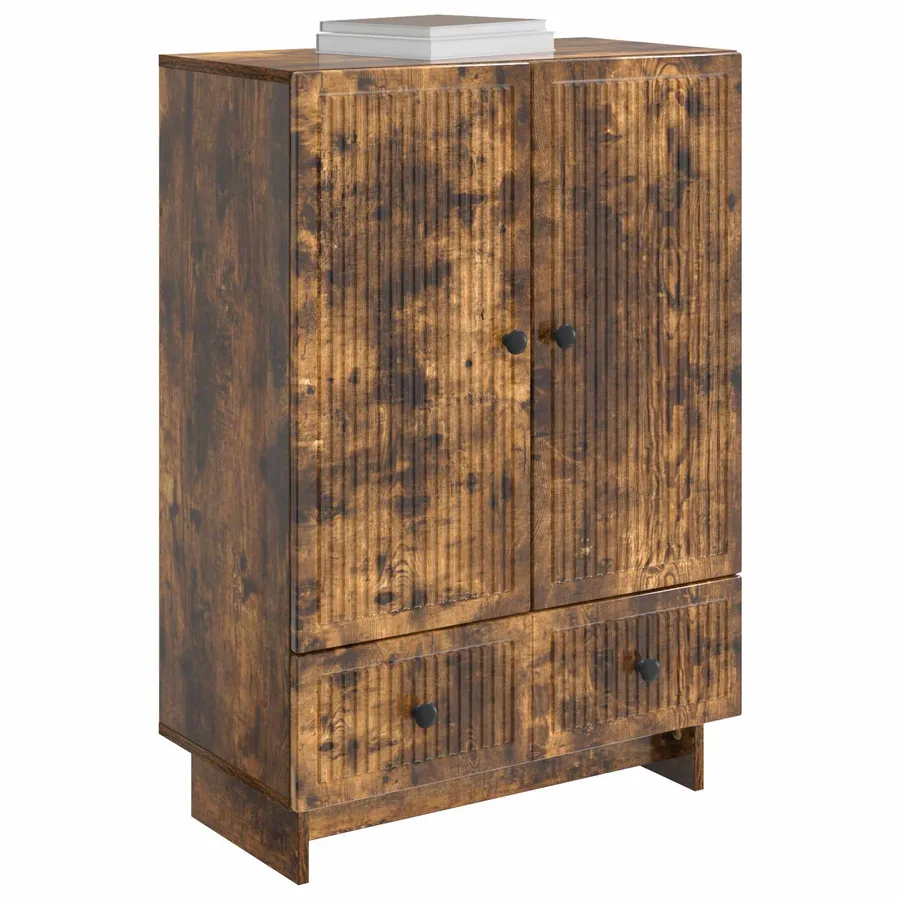 Buffet Chêne Fumé 66 x 34,5 x 95 cm Bois d’ingénierie - 3