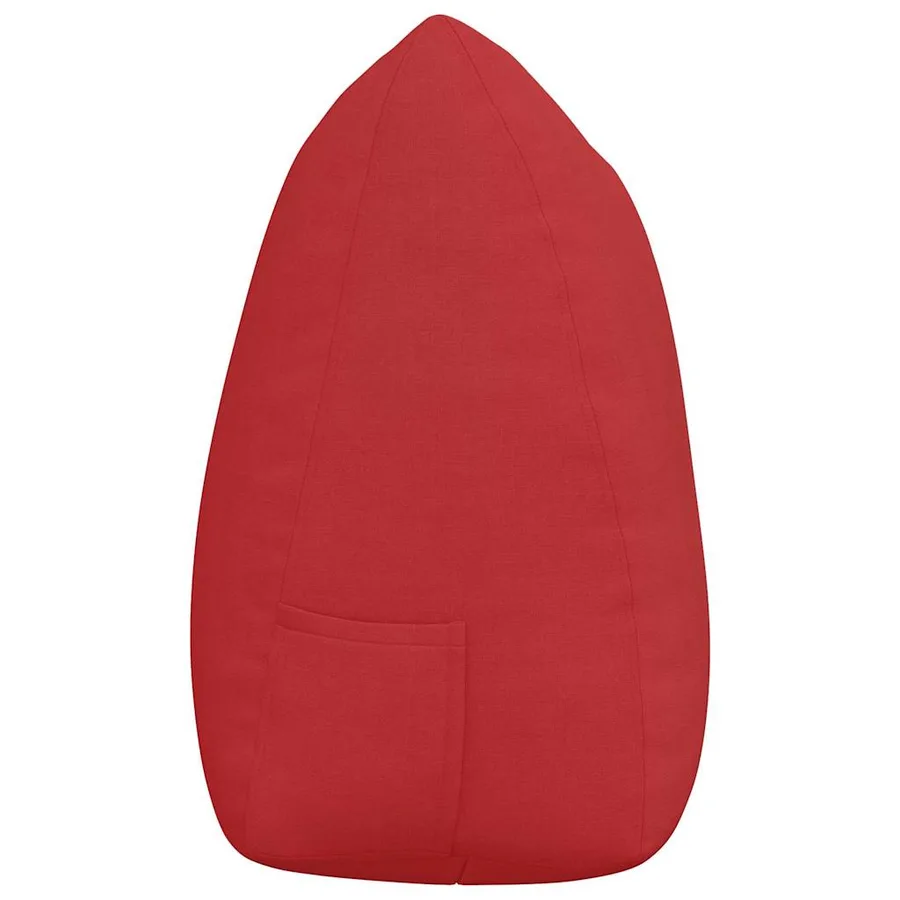 Coussin de Dos Rouge 140 x 24 x 50 cm tissu - 7