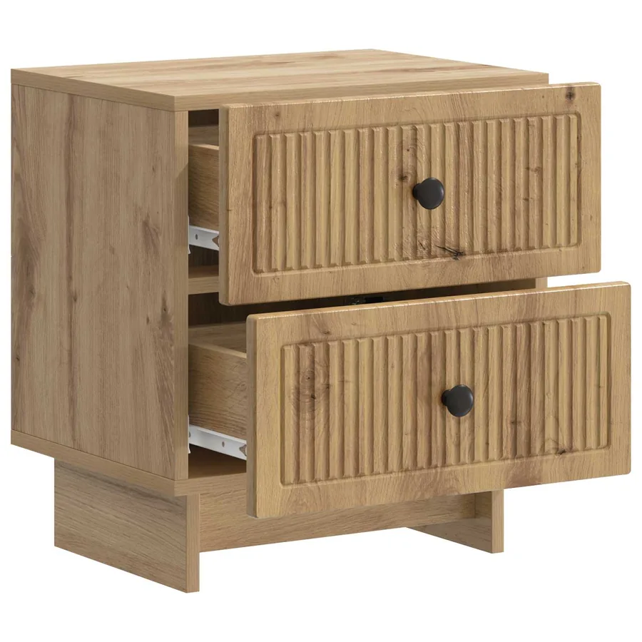 Cabinet de chevet Chêne artisanal 43 x 34,5 x 47,5 cm - 4