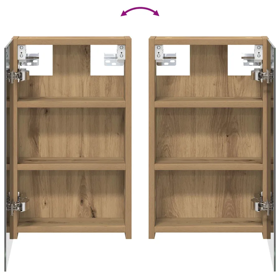 Ensemble de Meubles de Salle de Bain 3 pc 90 x 10,5 x 50 cm - 11