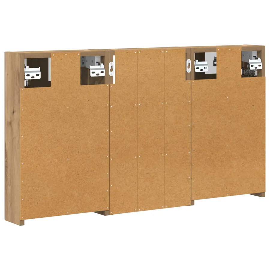 Ensemble de Meubles de Salle de Bain 3 pc 90 x 10,5 x 50 cm - 9