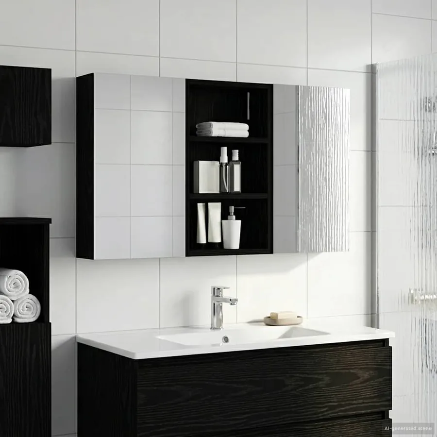 Ensemble de Meubles de Salle de Bain 3 pcs 90 x 10,5 x 50 cm