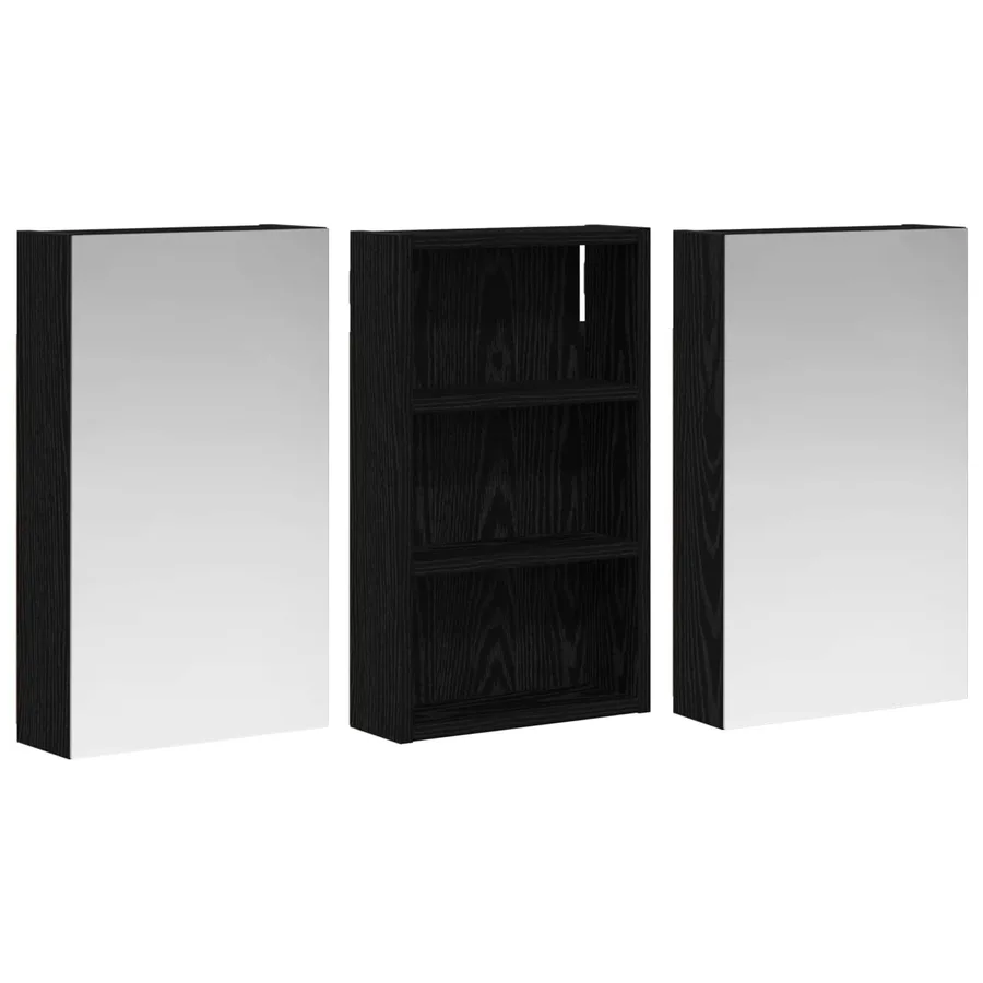Ensemble de Meubles de Salle de Bain 3 pcs 90 x 10,5 x 50 cm - 5