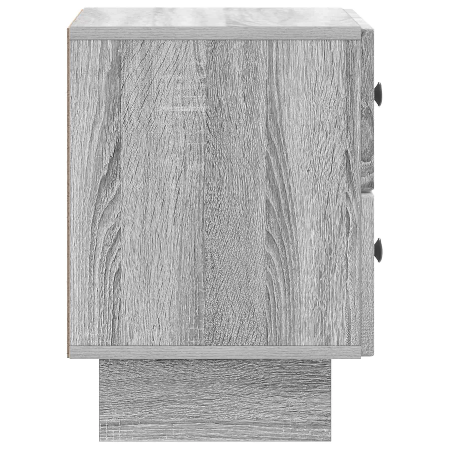 Cabinet de chevet avec tiroir Sonoma gris 43 x 34,5 x 47,5 cm - 6