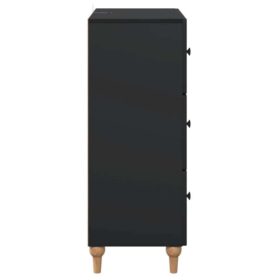 Armoire à tiroirs Noir 66 x 34,5 x 90 cm Bois d'ingénierie - 7