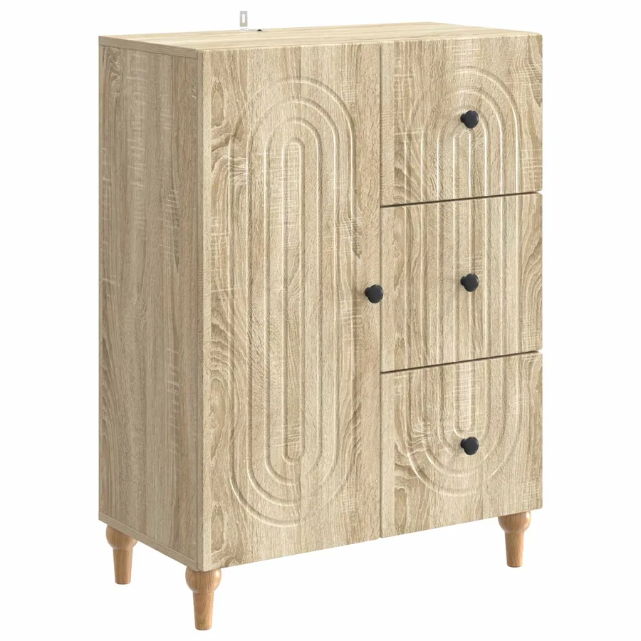Buffet Chêne Sonoma 66 x 34,5 x 90 cm Bois d'ingénierie - 2