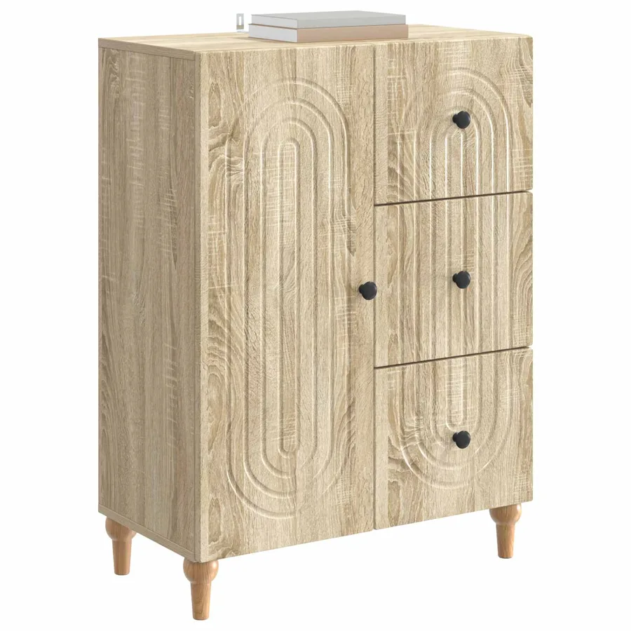 Buffet Chêne Sonoma 66 x 34,5 x 90 cm Bois d'ingénierie - 3