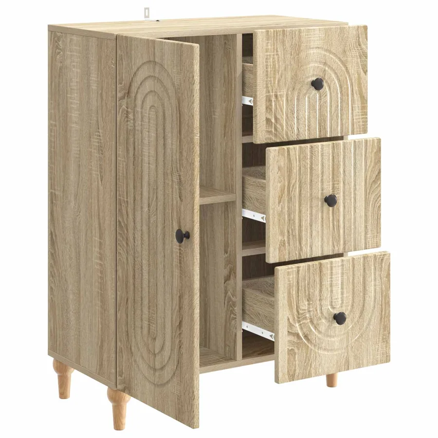 Buffet Chêne Sonoma 66 x 34,5 x 90 cm Bois d'ingénierie - 5
