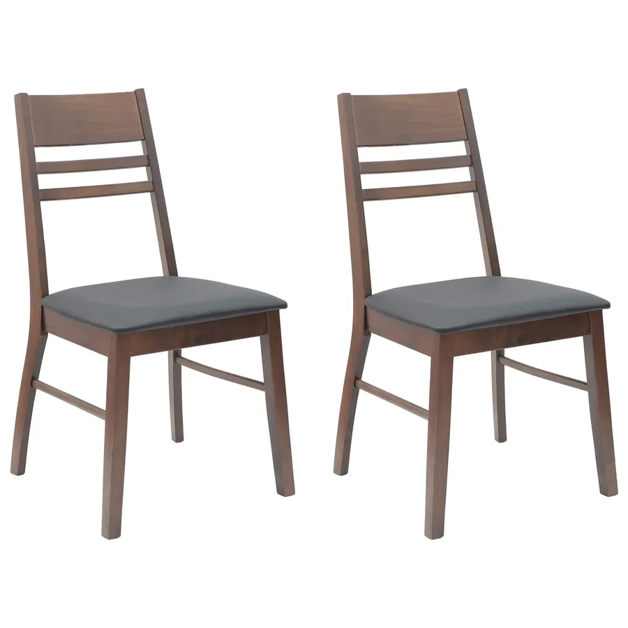 Chaises de salle à manger 2 pcs Marron Clair 43 x 54 x 89 cm - 2