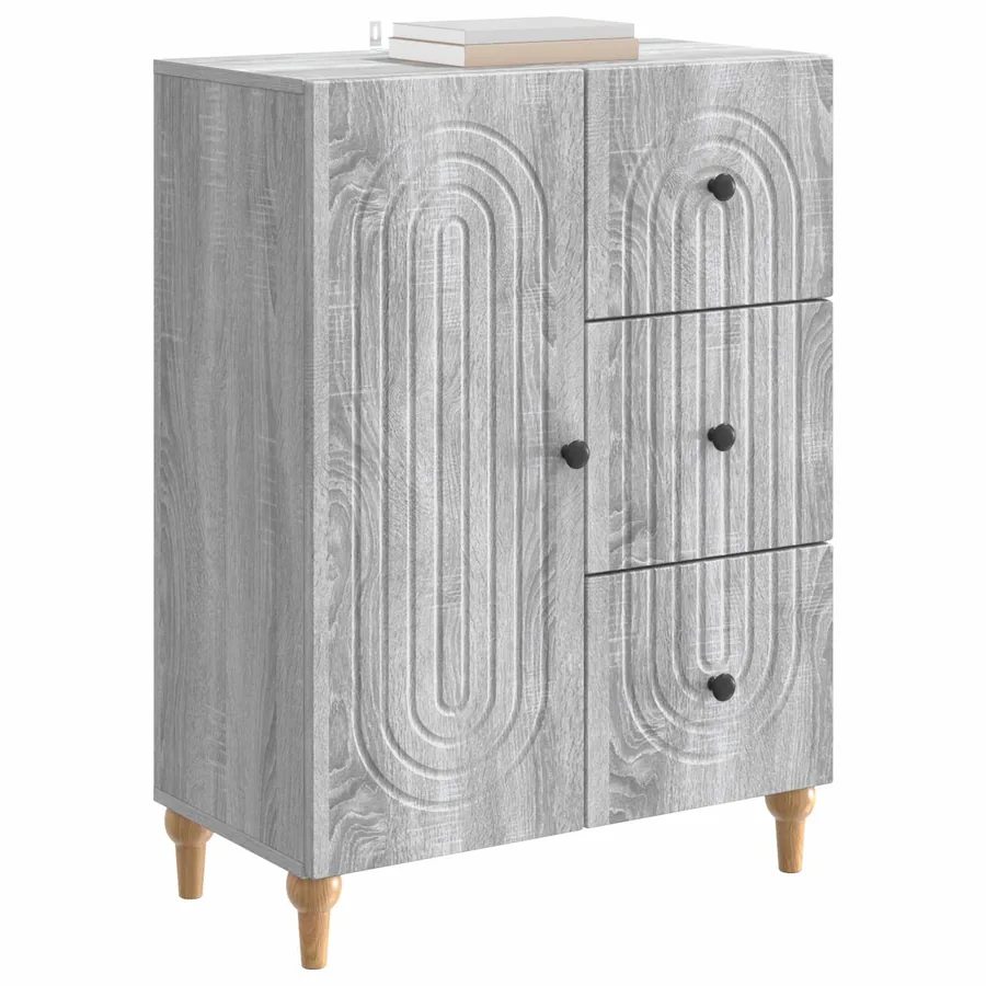 Buffet Sonoma gris 66 x 34,5 x 90 cm Bois d'ingénierie - 3