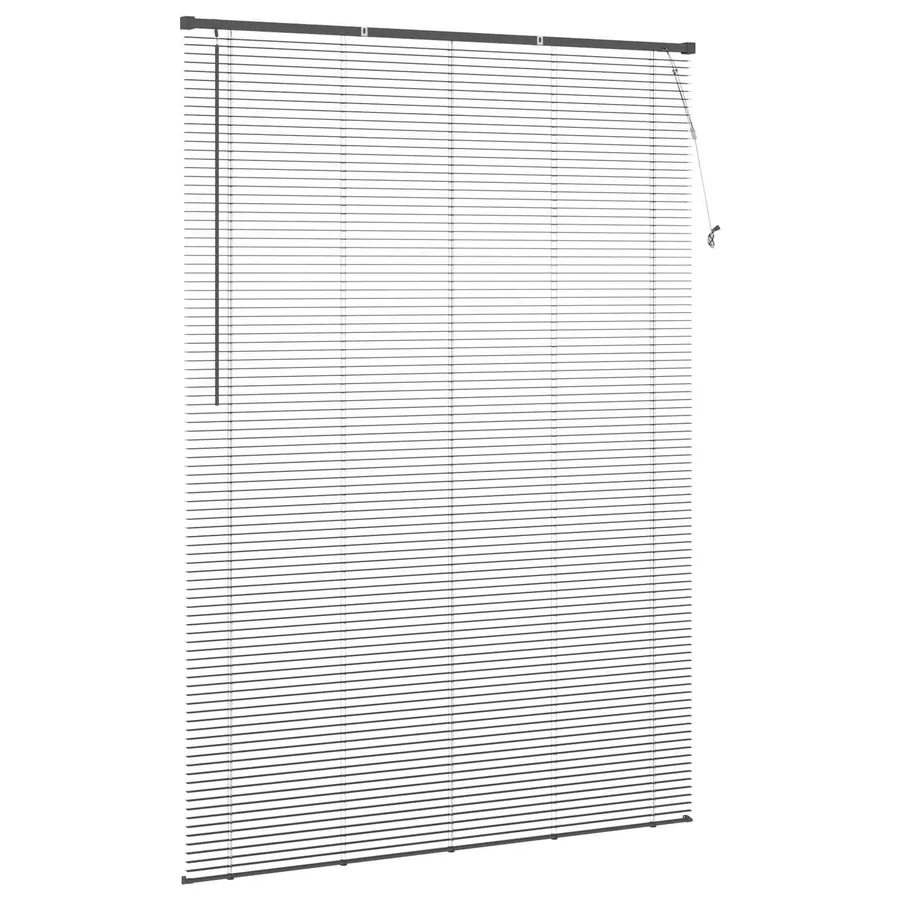 Store Vénitien Gris Argenté 213 x 130 cm 25 mm PVC - 5