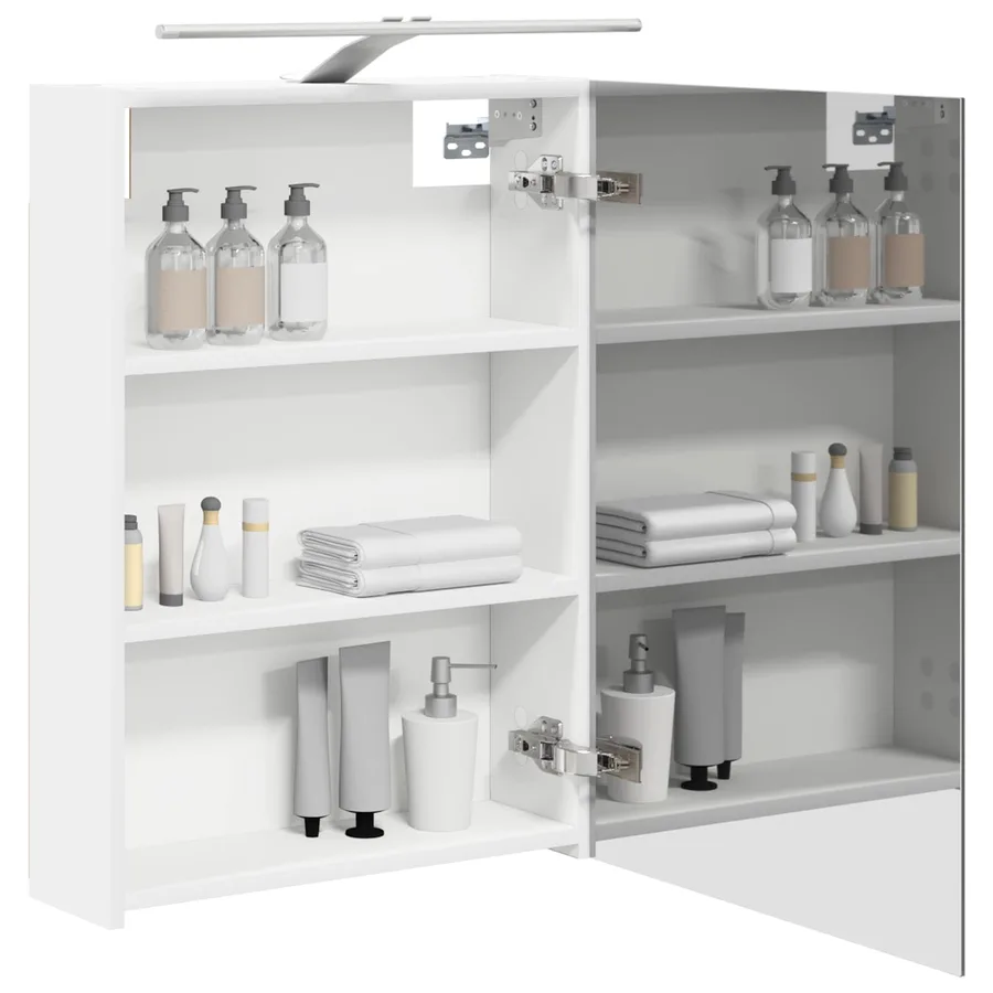 Armoire Miroir de Salle de Bain Blanc 50 x 14,5 x 70 cm - 3
