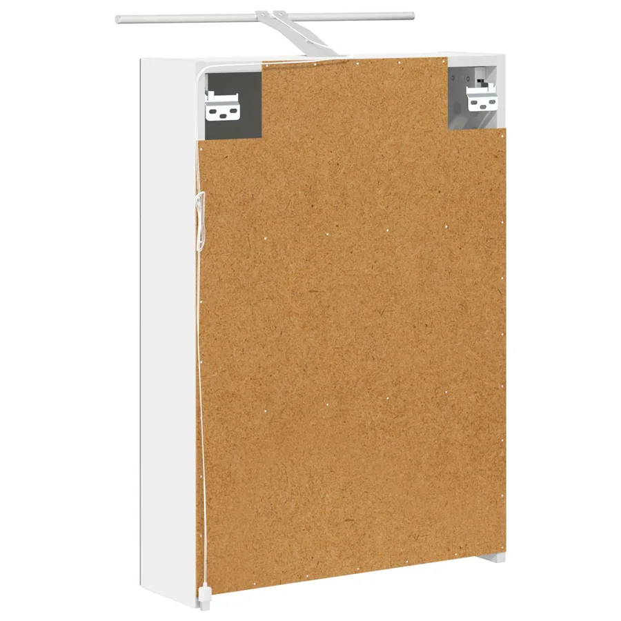 Armoire Miroir de Salle de Bain Blanc 50 x 14,5 x 70 cm - 9