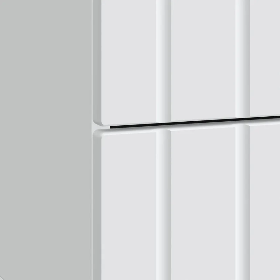Cabinet de chevet avec tiroir 2 pcs Blanc 43 x 34,5 x 49,5 cm - 8