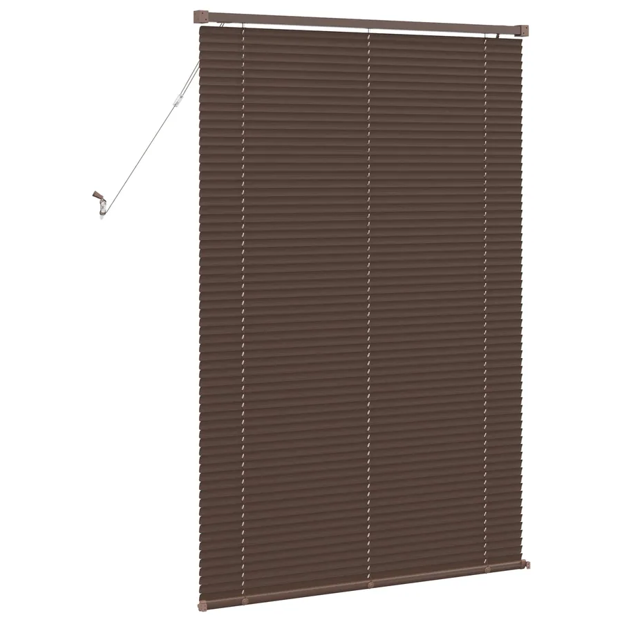 Store Vénitien Marron foncé avec motif 150 x 90 cm 25 mm PVC - 6