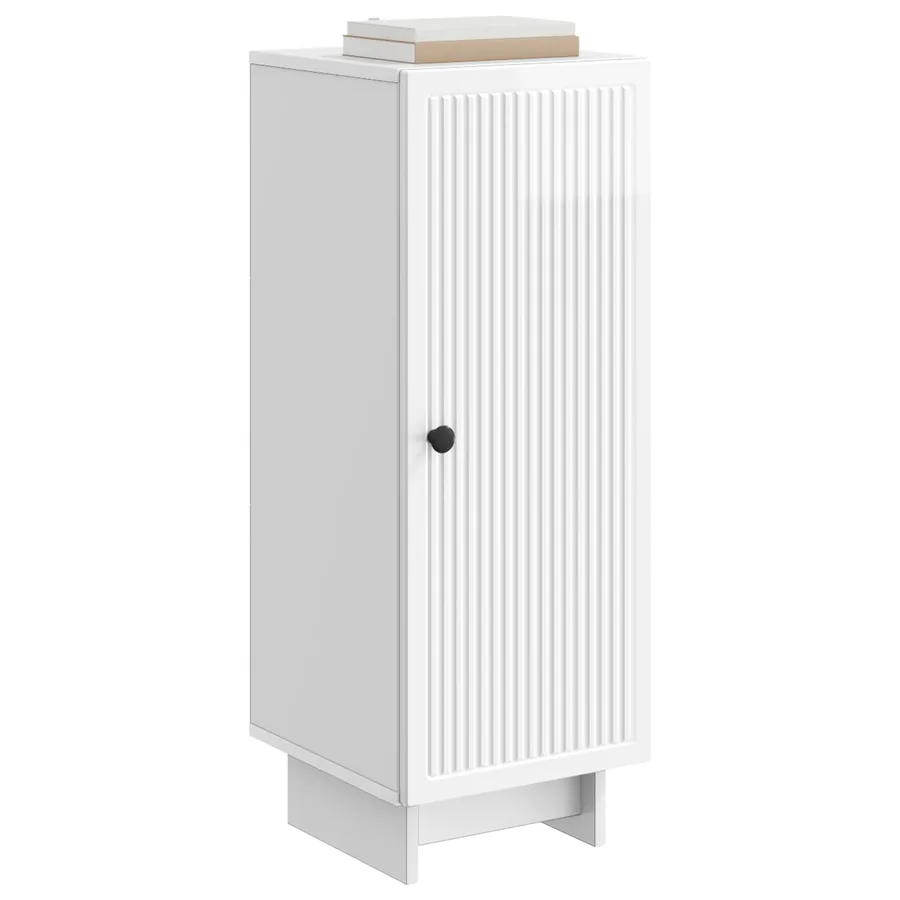 Buffet Blanc brillant 33 x 34,5 x 90 cm Bois d'ingénierie - 3