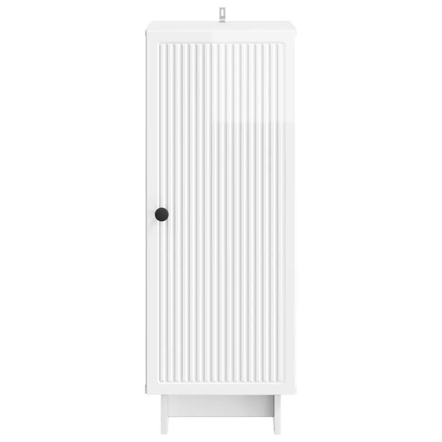Buffet Blanc brillant 33 x 34,5 x 90 cm Bois d'ingénierie - 6