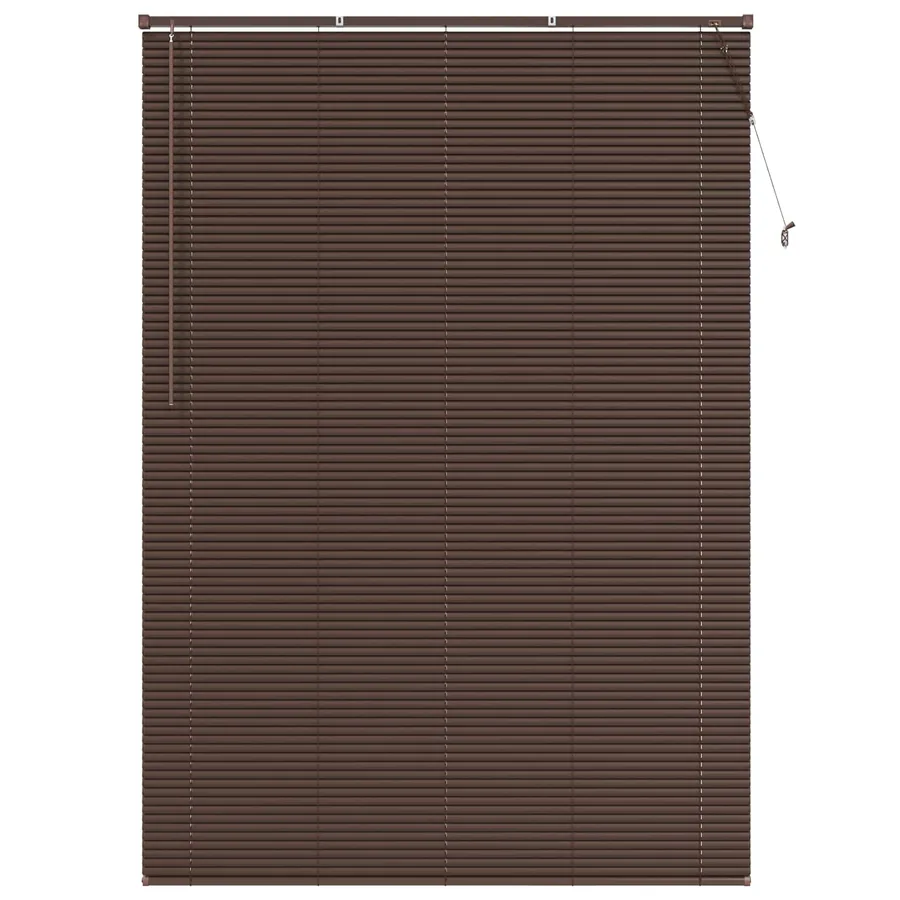 Store Vénitien Marron foncé avec motif 213 x 130 cm 25 mm PVC - 2