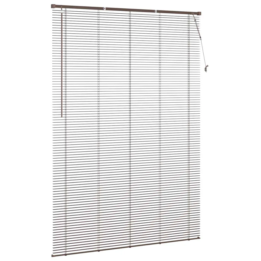 Store Vénitien Marron foncé avec motif 213 x 130 cm 25 mm PVC - 5