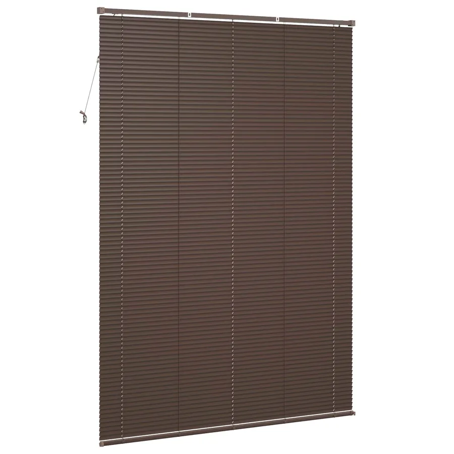Store Vénitien Marron foncé avec motif 213 x 130 cm 25 mm PVC - 6