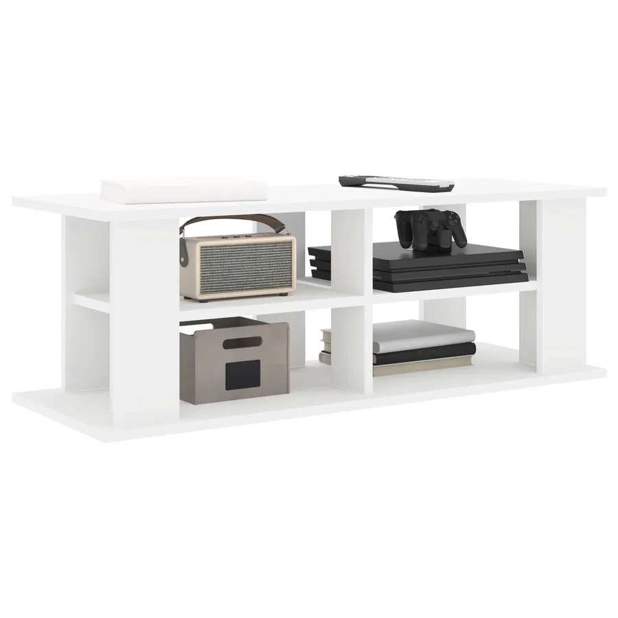 Support de télévision Blanc 96 x 35 x 33,5 cm - 3