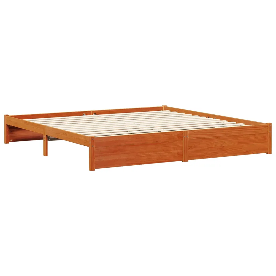 Cadre de lit Cire marron 180 x 200 cm Bois de Pin Massif - 3