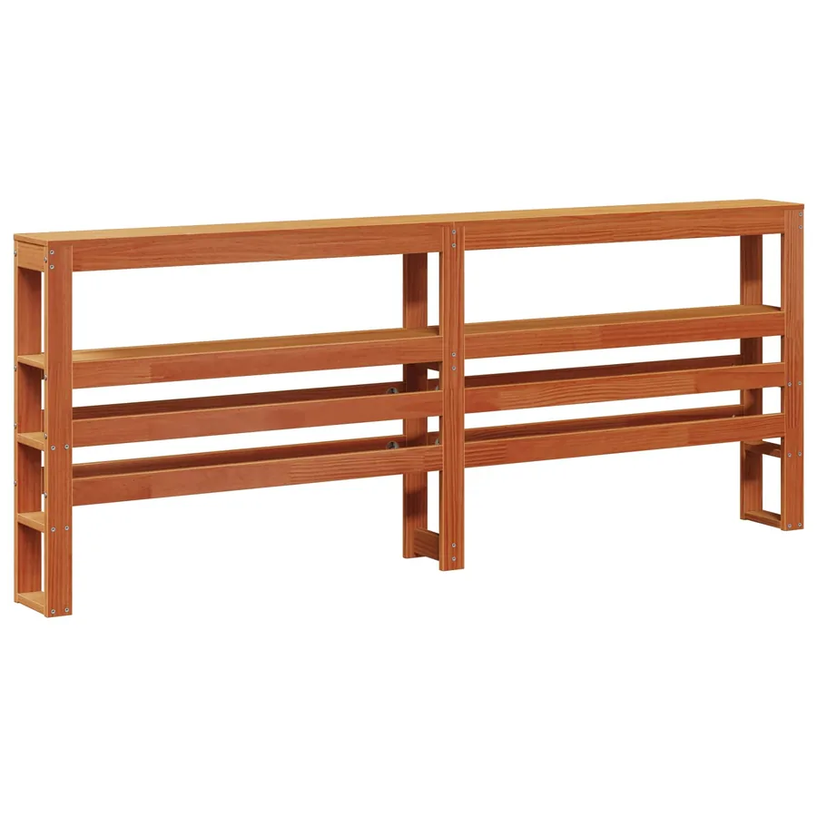 Cadre de lit Cire marron 180 x 200 cm Bois de Pin Massif - 4