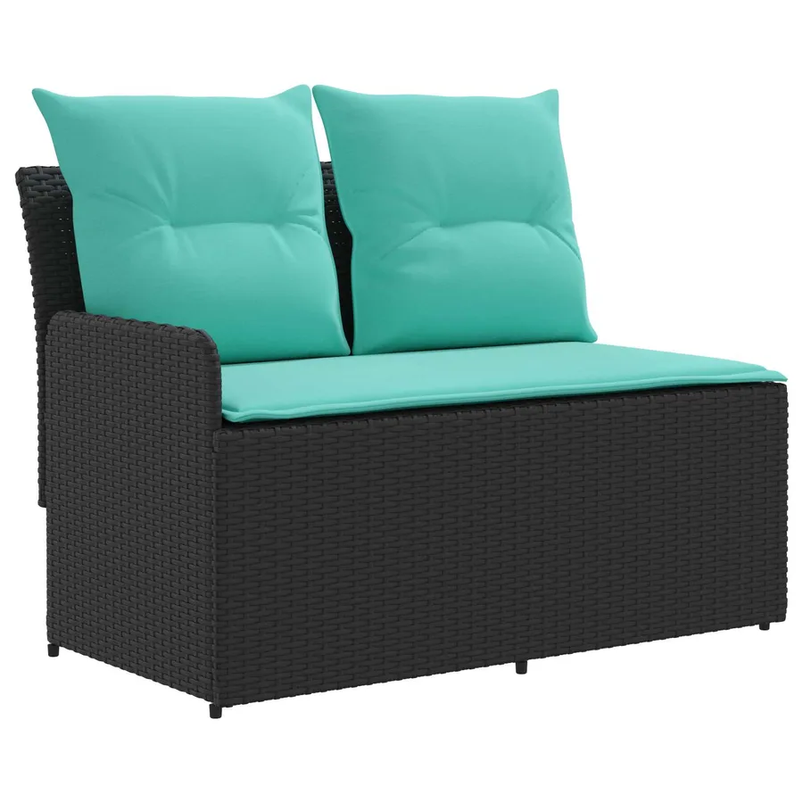 Canapé de jardin avec accoudoirs et table relevable 2 Pièce - 5