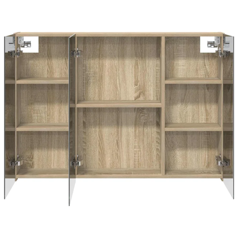 Armoire Miroir de Salle de Bain Chêne Sonoma 100 x 14,5 x 70 cm - 6