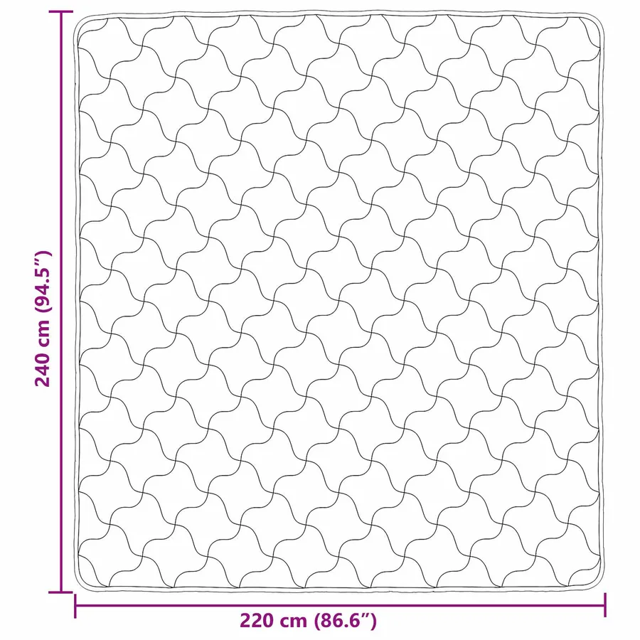 Duvet d'hiver Matelassé Gris clair 220 x 240 cm - 10