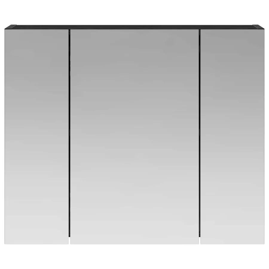Armoire Miroir de Salle de Bain Chêne noir 60 x 14,5 x 50 cm - 5