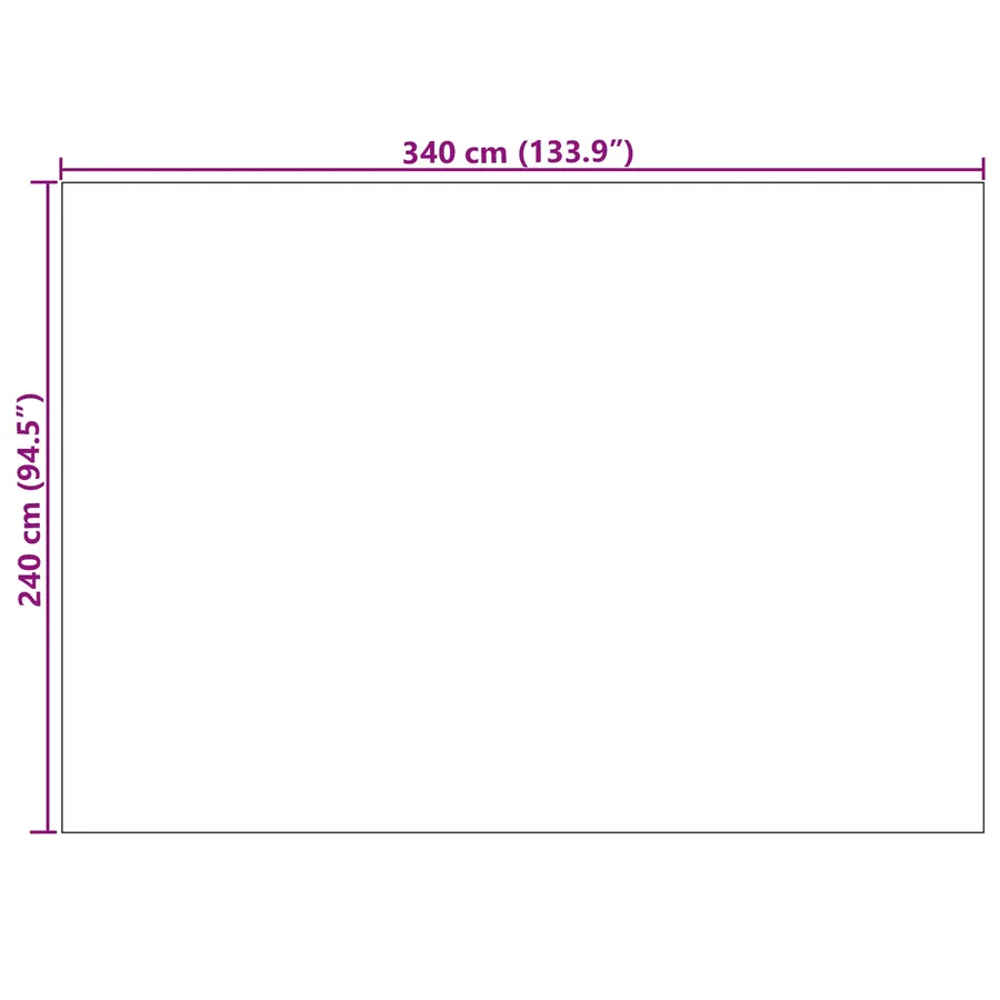 Tapis de surface SIROLO Anthracite 340 x 240 cm Polyester - 8