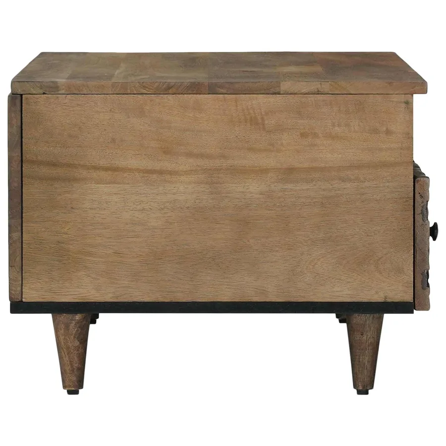 Table basse Marron 80 x 54 x 40 cm Bois de mangue massif - 4